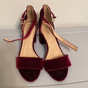 Velvet heels